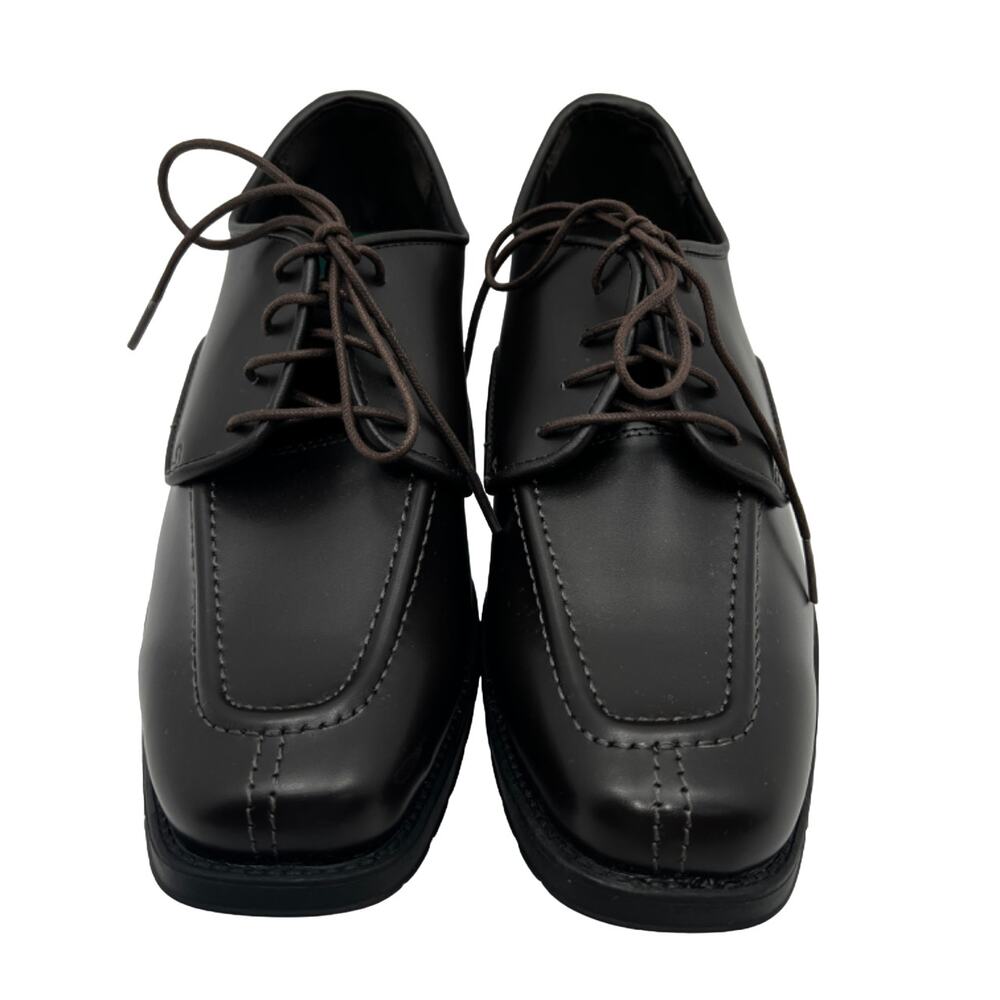Derby Mens 10.5M Dress Shoes Jean Yves Stanford Brown Upper Square Toe
